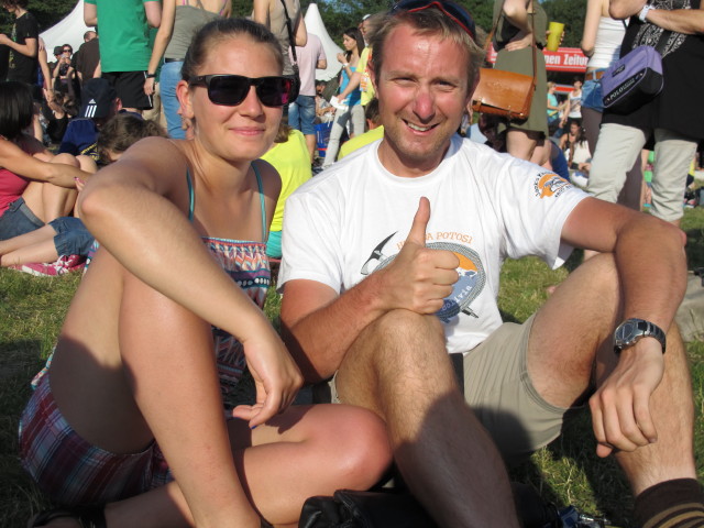 Kathrin und ich auf der Wien Energie / Hitradio &Ouml;3 Fest-Insel (23. Juni)