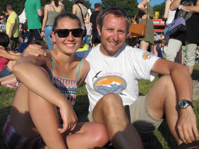 Kathrin und ich auf der Wien Energie / Hitradio &Ouml;3 Fest-Insel (23. Juni)