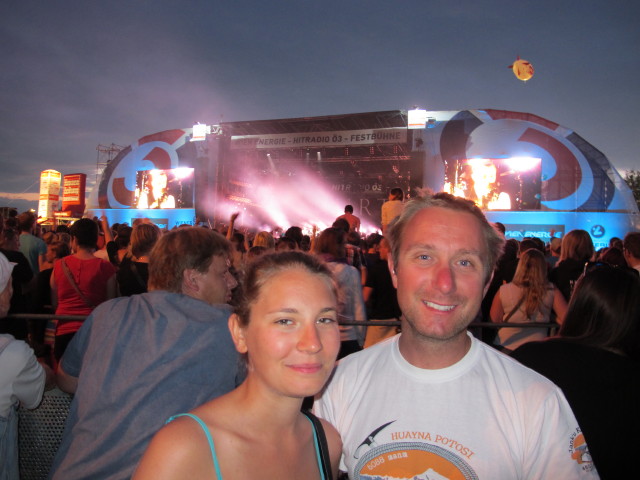 Kathrin und ich auf der Wien Energie / Hitradio &Ouml;3 Fest-Insel (23. Juni)