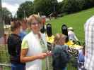 Mama in der Talstation der Sommerrodelbahn 'High Hills'