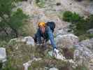 Walter Mory-Klettersteig: Erich im unteren Teil