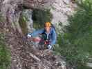 Walter Mory-Klettersteig: Erich im unteren Teil