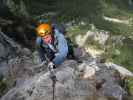 Walter Mory-Klettersteig: Erich im oberen Teil