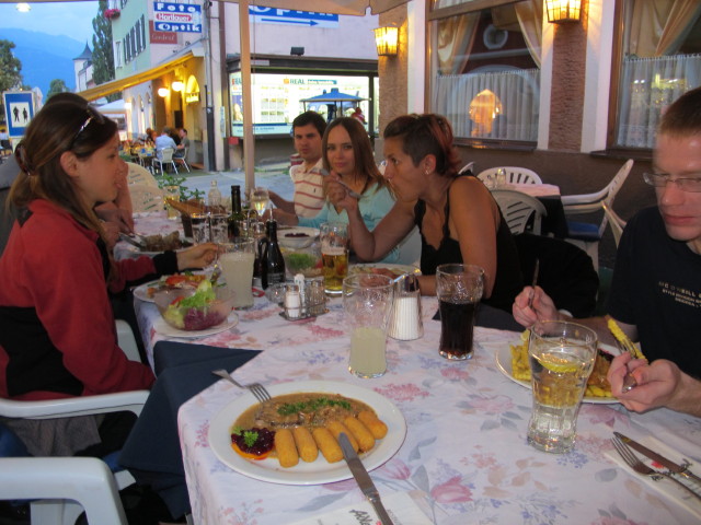 Daniela, Ronald, Diana, Dominika und Andreas im Adlerstüberl (8. Juli)