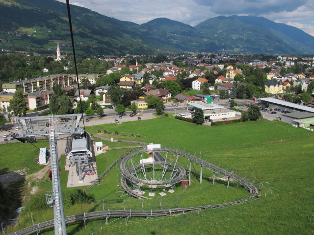 Talstation von der Schlossbergbahn aus (6. Juli)