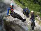 Diana, Erwin, Hannelore und Ulrike im Dorfbach