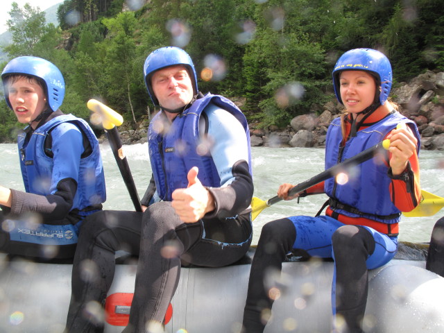 Tobias, Erwin und Daniela auf der Isel