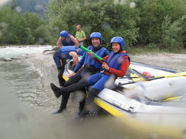 ?, Christian, Helmut, ich und Daniela am Ufer der Isel