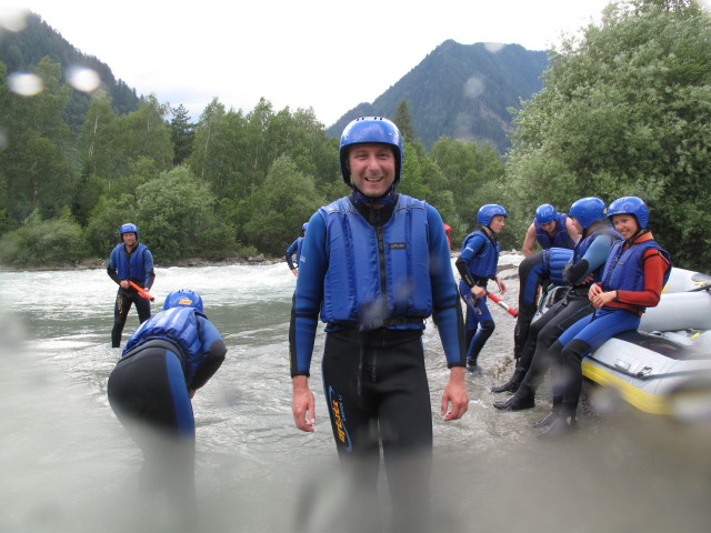 ?, ?, ich, ?, ?, Erwin und Daniela am Ufer der Isel