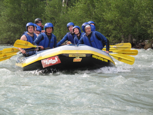 Christian, Sabrina, Werner, ?, Dominika, Andreas, Ariane und Klaus auf der Isel