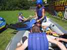 ?, Andreas, Ariane und Daniela im Go Eddy Raftingcenter