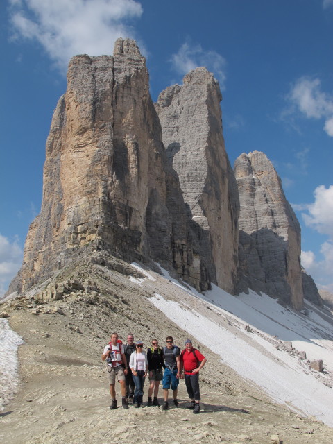 Ich, Erich, Diana, Sabrina, Christian und Reinhard am Paternsattel, 2.454 m