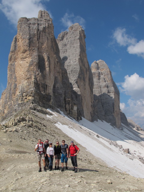 Ich, Erich, Diana, Sabrina, Christian und Reinhard am Paternsattel, 2.454 m