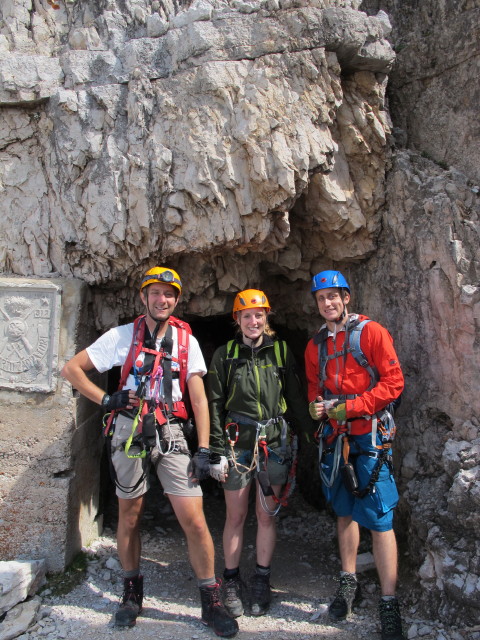 Ich, Sabrina und Christian zwischen Paternsattel und Passportenscharte