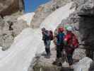 Helmut, Klaus und Reinhard in der Gamsscharte, 2.650 m