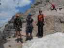 Sabrina, Christian und Ronald in der Gamsscharte, 2.650 m