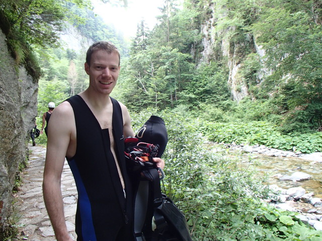 Andreas in der Mauthner Klamm