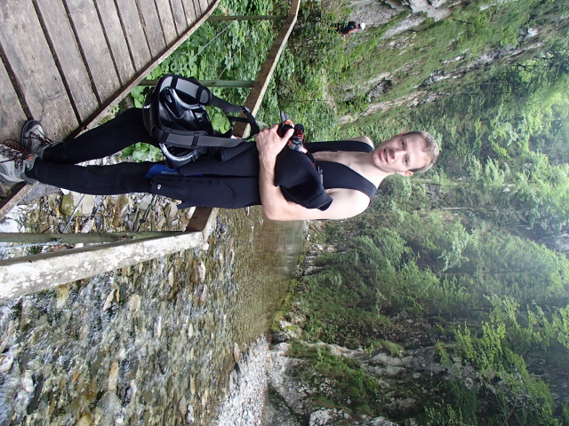 Andreas in der Mauthner Klamm