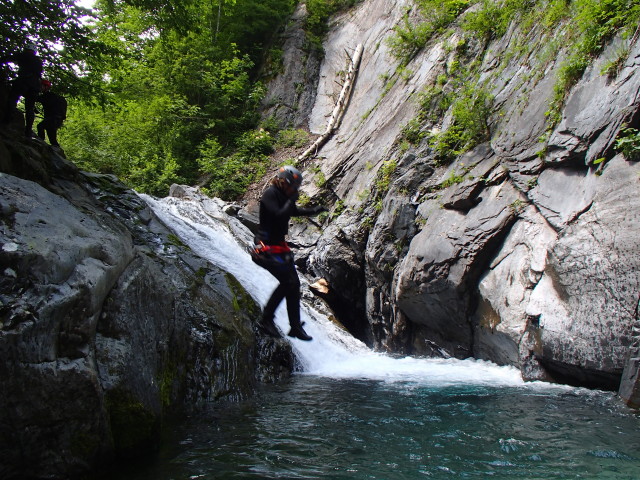 Klabauter-Klettersteig: Reinhard, Werner und Ariane