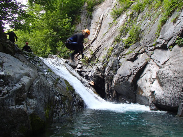 Klabauter-Klettersteig: Reinhard, Werner und Miriam