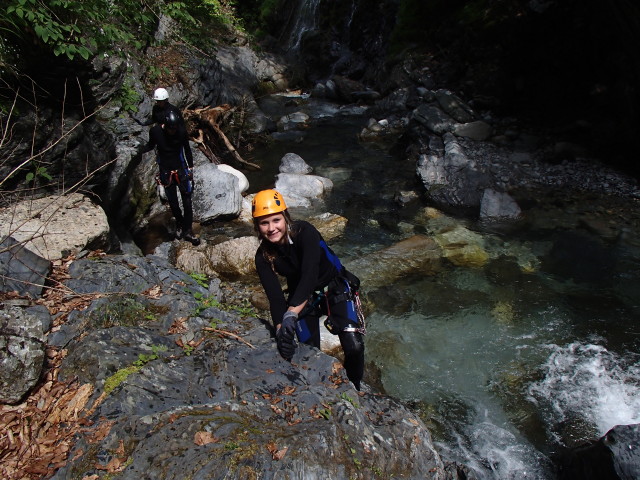 Klabauter-Klettersteig: Dominika, Andreas und Miriam