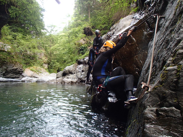 Klabauter-Klettersteig: Andreas, Ariane und Miriam