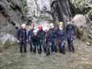 Josef, Klaus, Dominika, Werner, Valentin, Reinhard, Ariane, Miriam und Andreas in der Mauthner Klamm