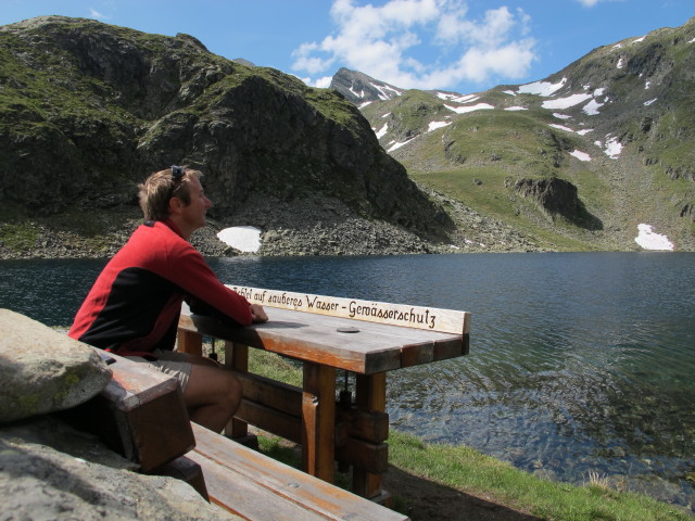 Ich beim Alkuser See, 2.432 m (13. Juli)