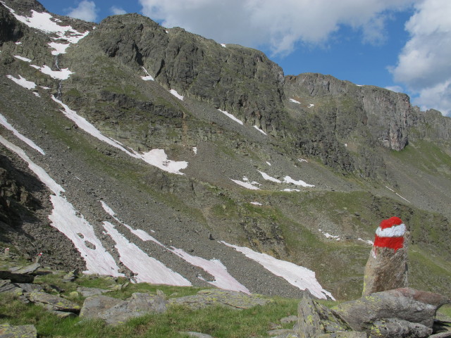 Weg 913 zwischen Alkuser See und Mirschachscharte (13. Juli)