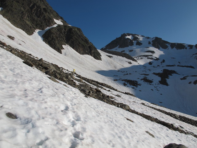 Weg 912 bei der Abzweigung zum Hochschober (14. Juli)