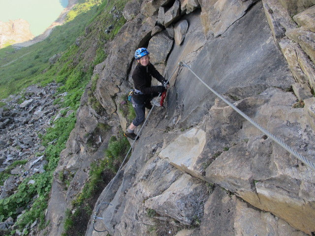 Klettersteigarena Höhenburg: Irene am Klettersteig 'Mooser-Mandl' (20. Juli)