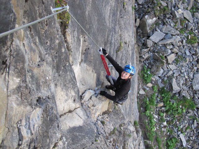 Klettersteigarena Höhenburg: Irene am Klettersteig 'Mooser-Mandl' (20. Juli)