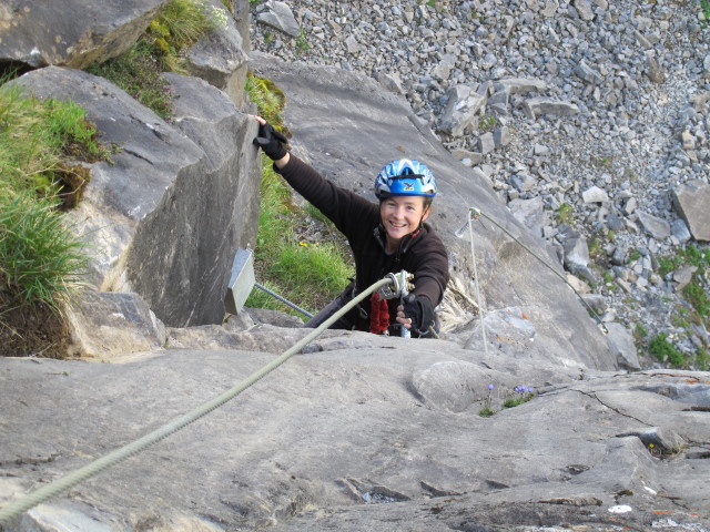 Klettersteigarena Höhenburg: Irene am Klettersteig 'Mooser-Mandl' (20. Juli)