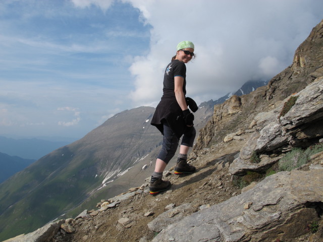 Irene am Weg 718 zwischen Heinrich-Schwaiger-Haus und Unterem Fochezkopf (20. Juli)