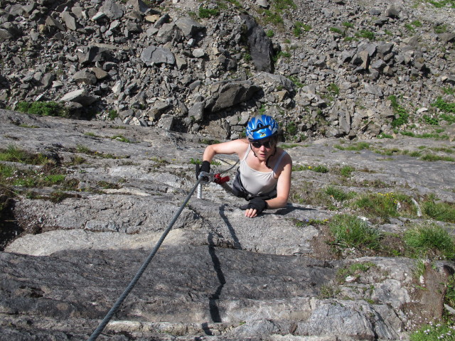 Klettersteigarena Höhenburg: Irene am Klettersteig 'Drossen-Hex' (21. Juli)