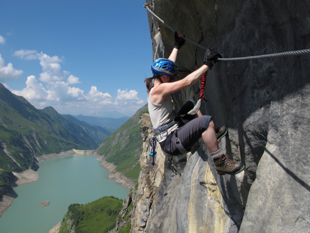 Klettersteigarena Höhenburg: Irene am Klettersteig 'Drossen-Hex' (21. Juli)