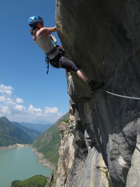 Klettersteigarena Höhenburg: Irene am Klettersteig 'Drossen-Hex' (21. Juli)