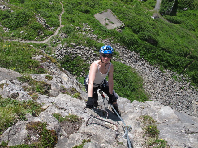 Klettersteigarena Höhenburg: Irene am Klettersteig 'Limberg-Zwerg' (21. Juli)