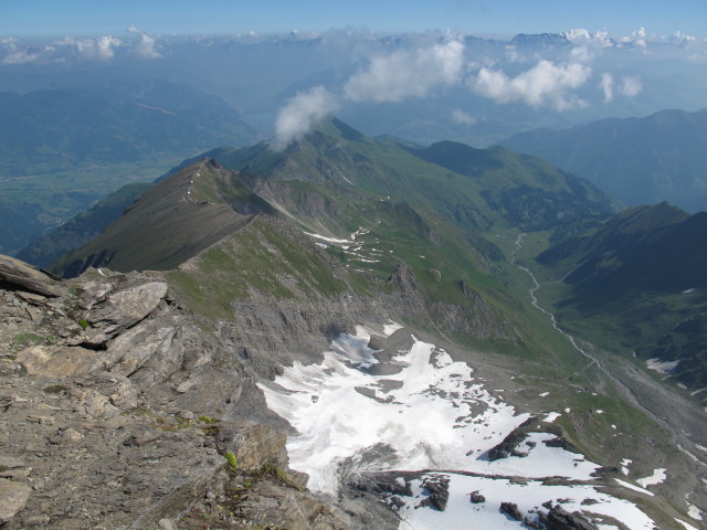 vom Bauernbrachkopf Richtung Norden (22. Juli)