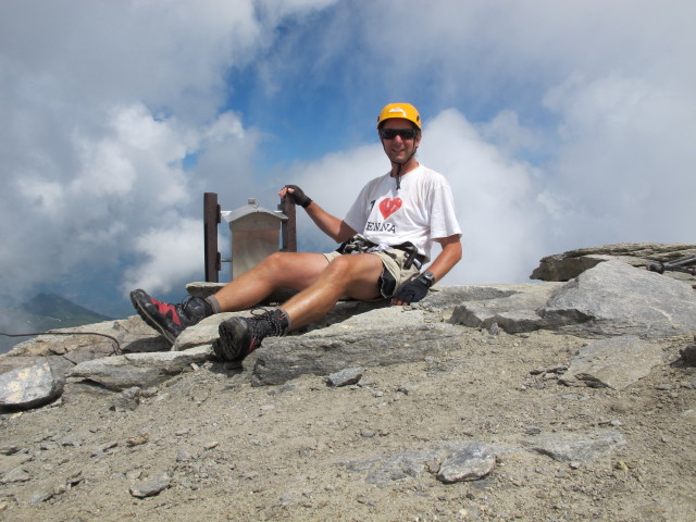 Ich auf der Schneespitze, 3.317 m (22. Juli)