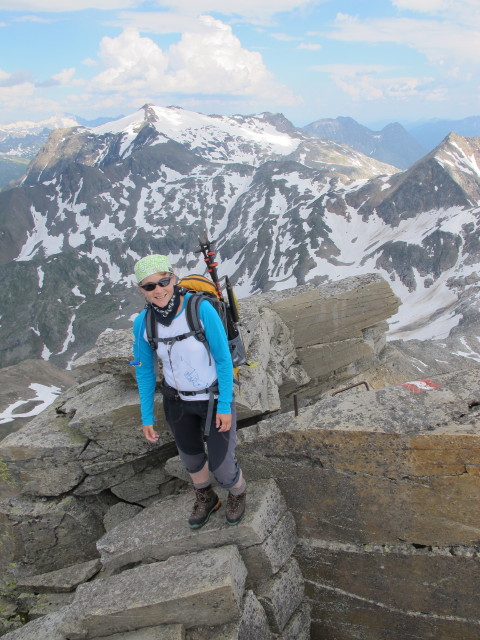 Irene am Weg 122 zwischen Rojacherhütte und Zittelhaus (27. Juli)