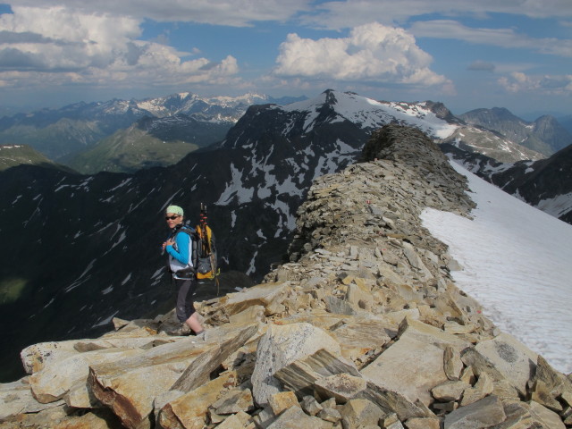 Irene am Weg 122 zwischen Rojacherhütte und Zittelhaus (27. Juli)