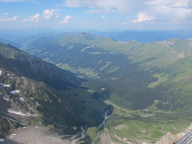 Hüttwinkltal vom Hohen Sonnblick aus (27. Juli)