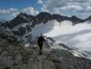 Irene am Weg 122 zwischen Rojacherhütte und Zittelhaus (27. Juli)