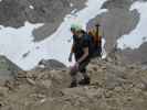 Irene am Weg 122 zwischen Rojacherhütte und Zittelhaus (27. Juli)