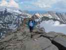 Irene am Weg 122 zwischen Rojacherhütte und Zittelhaus (27. Juli)