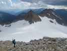 Irene am Weg 122 zwischen Rojacherhütte und Zittelhaus (27. Juli)