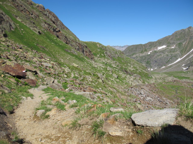 Weg 102 zwischen Bremer H&uuml;tte und Simmingj&ouml;chl (2. Aug.)
