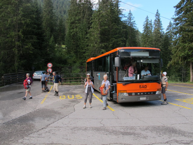 Bus 340 auf der Zanseralm, 1.685 m (10. Aug.)