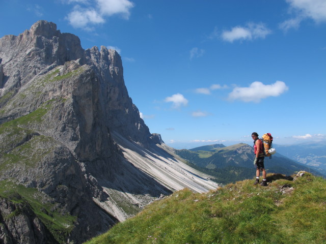Gudrun zwischen Kreuzjoch und Roa-Scharte (10. Aug.)